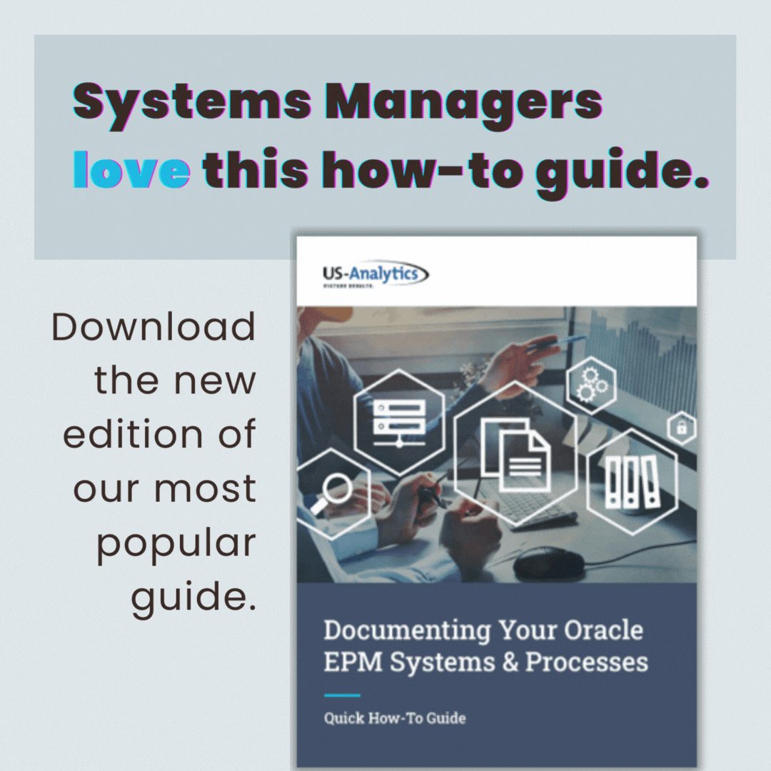 How to guide documenting your oracle epm systems processes